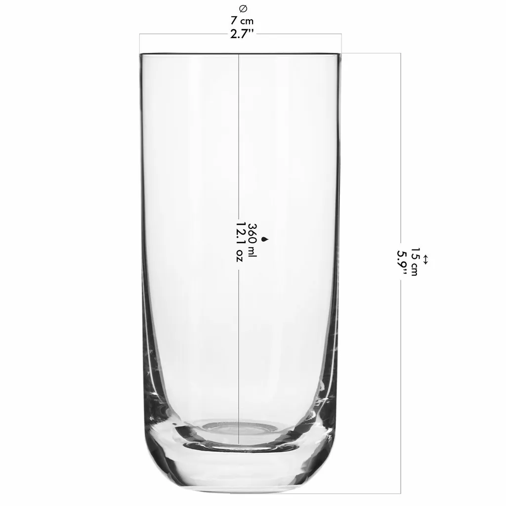 KROSNO Longdrinkgläser Wassergläser Trinkgläser | Set Von 6 | 360 ML | Glamour Kollektion | Perfekt Für Zuhause, Restaurants Und Partys | Spülmaschinenfest 5 KROSNO Longdrinkgläser Wassergläser Trinkgläser | Set Von 6 | 360 ML | Glamour Kollektion | Perfekt Für Zuhause, Restaurants Und Partys | Spülmaschinenfest – Bild 5