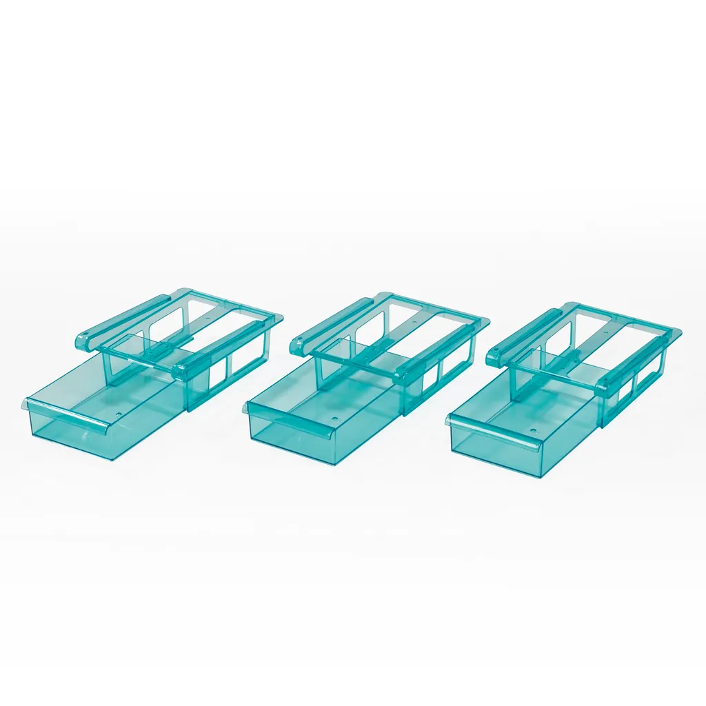 GOURMETmaxx Klemm-Schublade Für Kühlschrank, 3er-Set Schublade Klemm Kühlschrank GOURMETmaxx Zusatzfach Gemüsefach 3er-Set Ordnung 2 GOURMETmaxx Klemm-Schublade Für Kühlschrank, 3er-Set Schublade Klemm Kühlschrank GOURMETmaxx Zusatzfach Gemüsefach 3er-Set Ordnung – Bild 2
