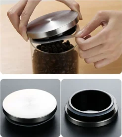 CMYBABEE Vorratsdose Glas 1400ML, Höhe 21 Cm, Vorratsglas Mit Deckel, Kaffeebohnen Behälter, Müslidose, Frischhaltedose Mit Große Einfüllöffnung (M, 1 Stück) -Qualitätsladen Für Geschirr 5b03a4b020cc9ebcc9f2334cb92e56be