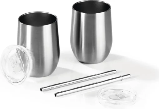 GOURMETmaxx Getränkebecher Inkl. Trinkhalm - 2er-Set – Bild 7