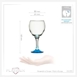 Trinkgläser Bunt Aus Glas Weingläser Mit Buntem Stiel 220ml Set 6-Teilig Getränkeglas Wasserglas Weißweingläser -Qualitätsladen Für Geschirr 5c92c870e3e990c16afaf0de45f4975c