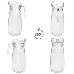 KARA Glas-Karaffe Mit Kunstoff-Deckel + Griff 1,2L Wasser-Krug Saftkanne Limo 9 KARA Glas-Karaffe Mit Kunstoff-Deckel + Griff 1,2L Wasser-Krug Saftkanne Limo -Qualitätsladen Für Geschirr 5e98f4e200d057b7ed8cb4d2500f3ad1