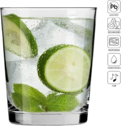 KROSNO Pure Wassergläser, 6er-Set, 250 Ml -Qualitätsladen Für Geschirr 5ec5b32220b2332fe0e60c1d615d9e28