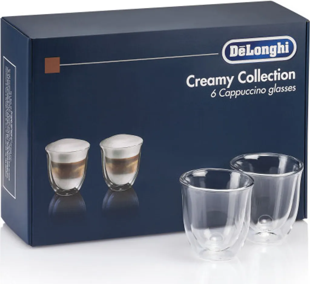 De'Longhi Delonghi Creamy Collection Box 6er Set Cappuccino Gläser DLSC301 (1er Pack) 3 De'Longhi Delonghi Creamy Collection Box 6er Set Cappuccino Gläser DLSC301 (1er Pack) – Bild 3