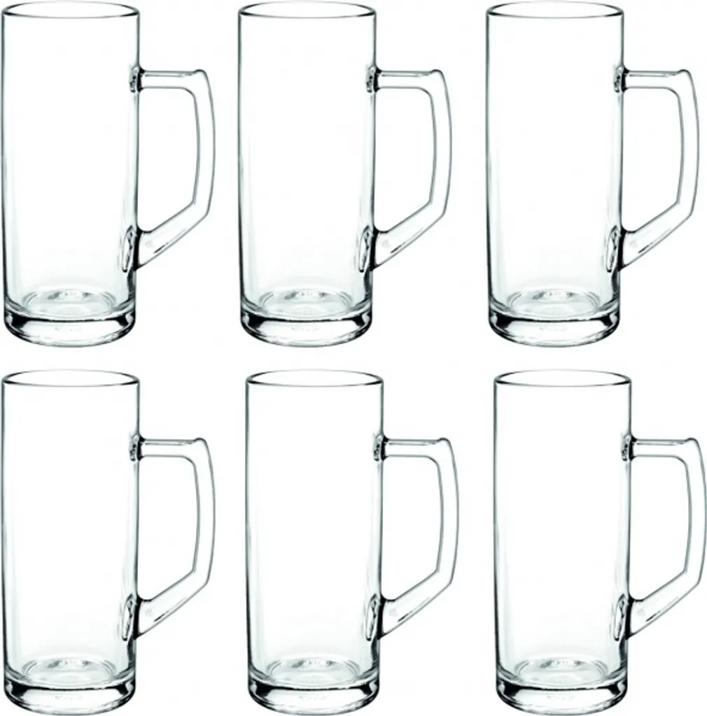 Borgonovo 12002620 Reno Bierseidel, Bierkrug, Bierglas, 645ml, Mit Füllstrich Bei 0,5l, Glas, Transparent, 6 Stück 4 Borgonovo 12002620 Reno Bierseidel, Bierkrug, Bierglas, 645ml, Mit Füllstrich Bei 0,5l, Glas, Transparent, 6 Stück – Bild 4