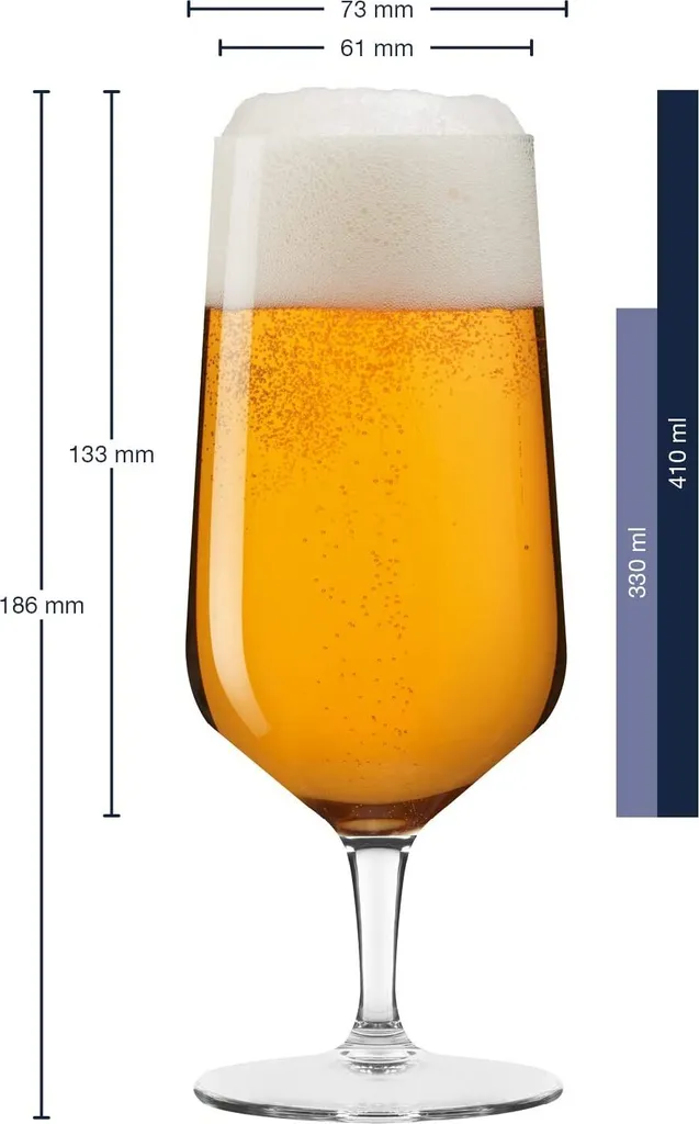 LEONARDO 069541 Puccini Bierglas 410 Ml, Teqton-Glas (6 Stück) 4 LEONARDO 069541 Puccini Bierglas 410 Ml, Teqton-Glas (6 Stück) – Bild 4