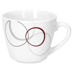Kaffeeservice Palazzo 18tlg. - Weiß MitNachbildung-Kreisen In Grau Und Dunkelrot - Für 6 Personen 10 Kaffeeservice Palazzo 18tlg. - Weiß MitNachbildung-Kreisen In Grau Und Dunkelrot - Für 6 Personen -Qualitätsladen Für Geschirr 639431f091509f51522a5a3b1adea4cb