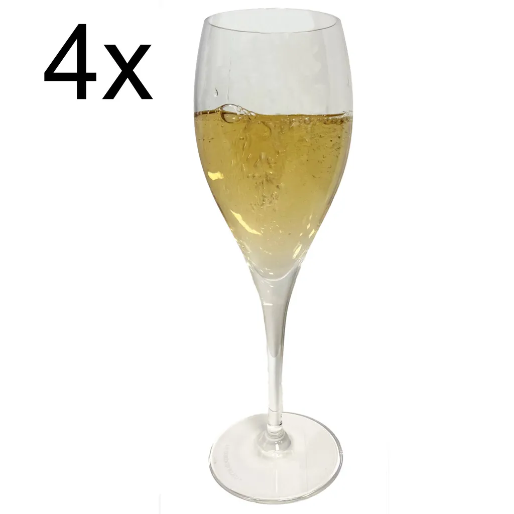 Le Cordon Bleu 4er Set Champagnergläser Kwarx-Glas Sektgläser Flûtes Flöten 26cl 5 Le Cordon Bleu 4er Set Champagnergläser Kwarx-Glas Sektgläser Flûtes Flöten 26cl – Bild 5