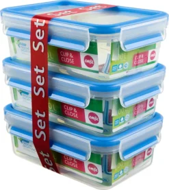 Emsa Clip & Close Frischhaltedosen 3er-Set á 0,55 L, Blau 28 Emsa Clip & Close Frischhaltedosen 3er-Set á 0,55 L, Blau -Qualitätsladen Für Geschirr 6476b18928a3dfa07213f3bbfa113eac