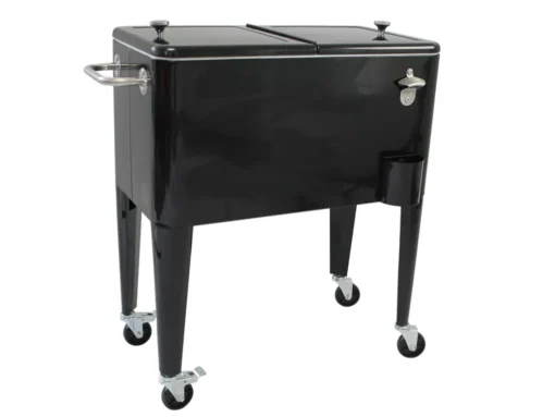 Kailua Cooler - Amerikanische Kühlbox, Kühlwagen, Party Getränkekühler, Schwarz – Bild 3