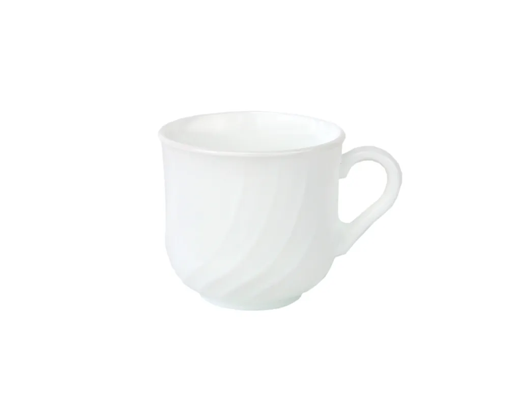 EBRO Kaffeeservice, 18tlg., Tassen + Dessertteller + Untertasse, Weiß, Opal-Hartglas 5 EBRO Kaffeeservice, 18tlg., Tassen + Dessertteller + Untertasse, Weiß, Opal-Hartglas – Bild 5