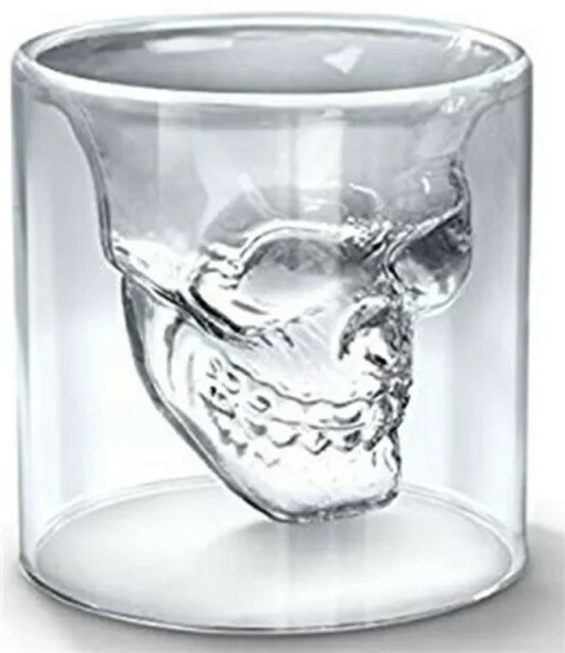 Skull-in-glass Winkee 4 Schnapsgläser Shot Glas Totenkopf Schädel 25ml Partyglas Weingläser – Bild 5