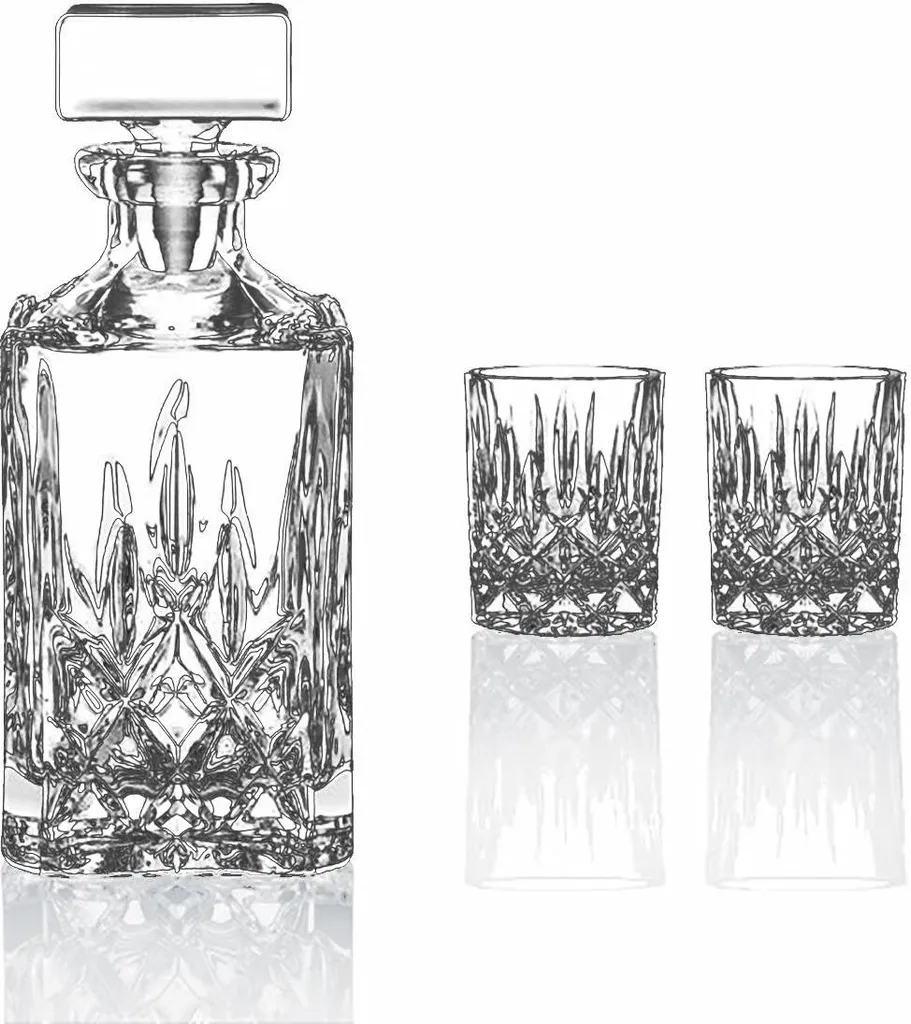 Nachtmann 0091899-0 Noblesse Whisky-Set, 1 X Karaffe/Dekanter + 2 X Whisky-Becher, Klar (1 Set) 8 Nachtmann 0091899-0 Noblesse Whisky-Set, 1 X Karaffe/Dekanter + 2 X Whisky-Becher, Klar (1 Set) – Bild 8