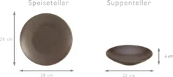 CreaTable 22409 Tafelservice Rusty Für 8 Personen, Porzellan, Braun (1 Set, 12-teilig) 10 CreaTable 22409 Tafelservice Rusty Für 8 Personen, Porzellan, Braun (1 Set, 12-teilig) -Qualitätsladen Für Geschirr 6a46ef4faaca5c69c2a8459844f233d5