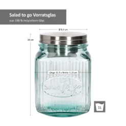 3tlg Set Salat To Go Vorratsglas 1L Lunch-Box Für Salat Nachhaltig Aufbewahrung 10 3tlg Set Salat To Go Vorratsglas 1L Lunch-Box Für Salat Nachhaltig Aufbewahrung -Qualitätsladen Für Geschirr 6aa816f8e5b93ee152017b8df721d180