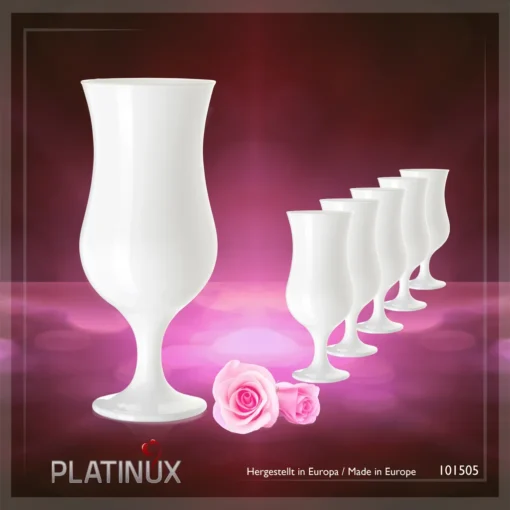 Weiße Cocktailgläser 400ml (max. 470ml) Longdrinkgläser Set 6 Stück Bargläser – Bild 6