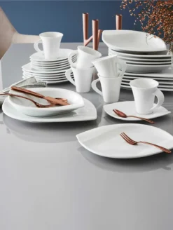 CreaTable 14742 Kombiservice Acacia Für 6 Personen + Uni, Porzellan, Oval, Weiß (1 Set, 30-teilig) 10 CreaTable 14742 Kombiservice Acacia Für 6 Personen + Uni, Porzellan, Oval, Weiß (1 Set, 30-teilig) -Qualitätsladen Für Geschirr 6b9f863749e9cfaf6d1bf89115b0d321