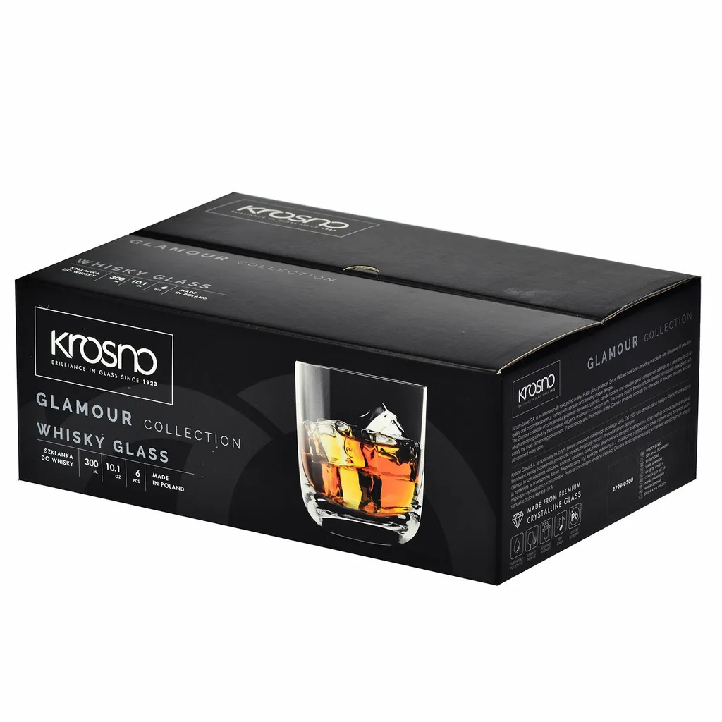 KROSNO Glamour Whiskygläser, 6er-Set, 300 Ml 7 KROSNO Glamour Whiskygläser, 6er-Set, 300 Ml – Bild 7