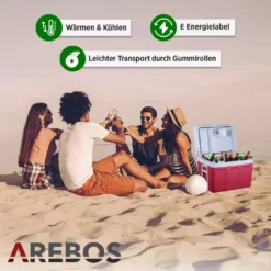 AREBOS Elektrische Kühlbox 40 Liter, Zum Kühlen Und Warmhalten, Mobil Kühlschrank Mit ECO Modus, 12/230 V Für Auto Und Steckdose 13 AREBOS Elektrische Kühlbox 40 Liter, Zum Kühlen Und Warmhalten, Mobil Kühlschrank Mit ECO Modus, 12/230 V Für Auto Und Steckdose -Qualitätsladen Für Geschirr 6cfac14ffd2d517db5c8dece0fb391ed