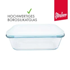 Steuber Cloc Frischhaltedose Aus Glas, 1860 Ml, Rechteckig, Glas Bis 400°C 7 Steuber Cloc Frischhaltedose Aus Glas, 1860 Ml, Rechteckig, Glas Bis 400°C -Qualitätsladen Für Geschirr 6cfdee5b4443bb75643174b0c02414e6