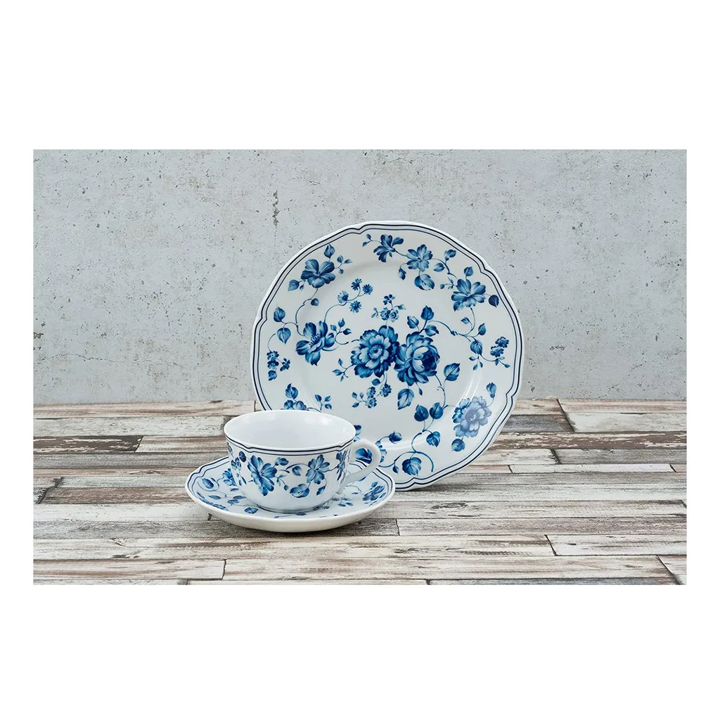 CreaTable 23458 Kaffeeservice Royal Blue Flower Für 6 Personen, Porzellan, Weiß/blau (1 Set, 18-teilig) 6 CreaTable 23458 Kaffeeservice Royal Blue Flower Für 6 Personen, Porzellan, Weiß/blau (1 Set, 18-teilig) – Bild 6