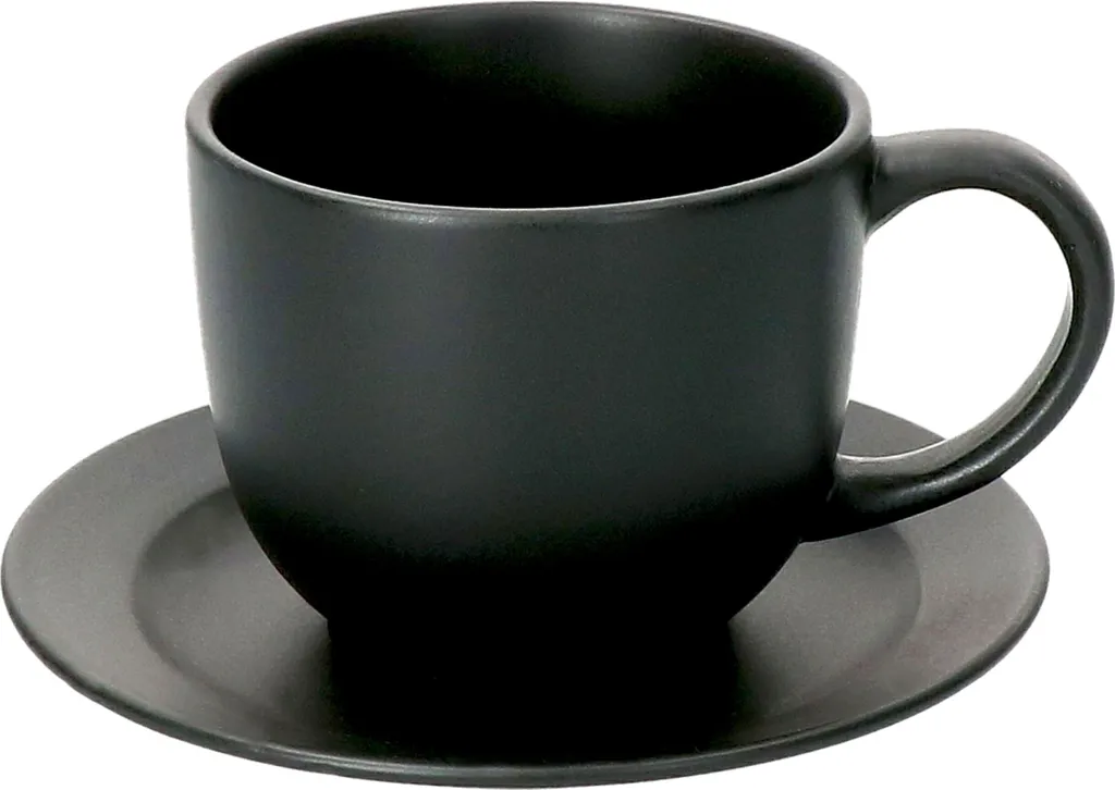 18-tlg. Kaffee-Service Lampart Nero 6 Personen I Tasse + Untertasse + Teller 3 18-tlg. Kaffee-Service Lampart Nero 6 Personen I Tasse + Untertasse + Teller – Bild 3