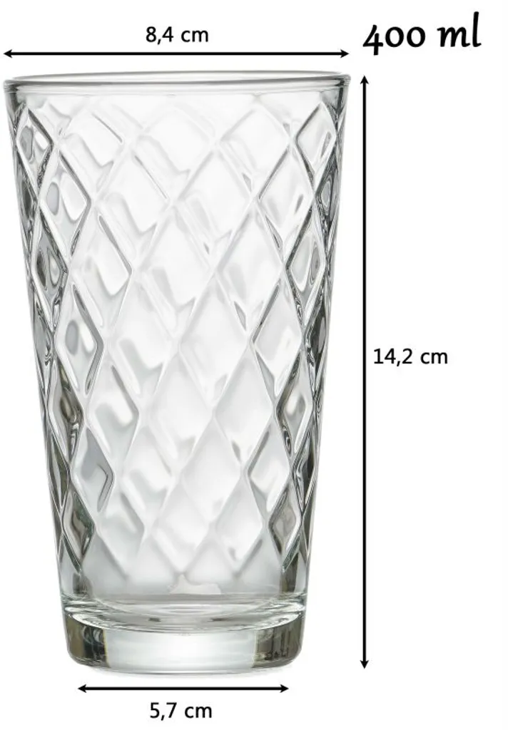 Ritzenhoff & Breker Longdrinkgläser Wela Transparent 400 Ml - 6 Stück 3 Ritzenhoff & Breker Longdrinkgläser Wela Transparent 400 Ml - 6 Stück – Bild 3