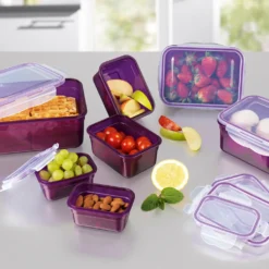 GOURMETmaxx Frischhaltedosen Klick-it 28-tlg. In Lila Frischhaltedosen Set Klick-It Gefrierdosen Lunchbox Brotdose 14 Stück Lila 16 GOURMETmaxx Frischhaltedosen Klick-it 28-tlg. In Lila Frischhaltedosen Set Klick-It Gefrierdosen Lunchbox Brotdose 14 Stück Lila -Qualitätsladen Für Geschirr 6f07b5b2253acef6d79fff5f95e75cc8