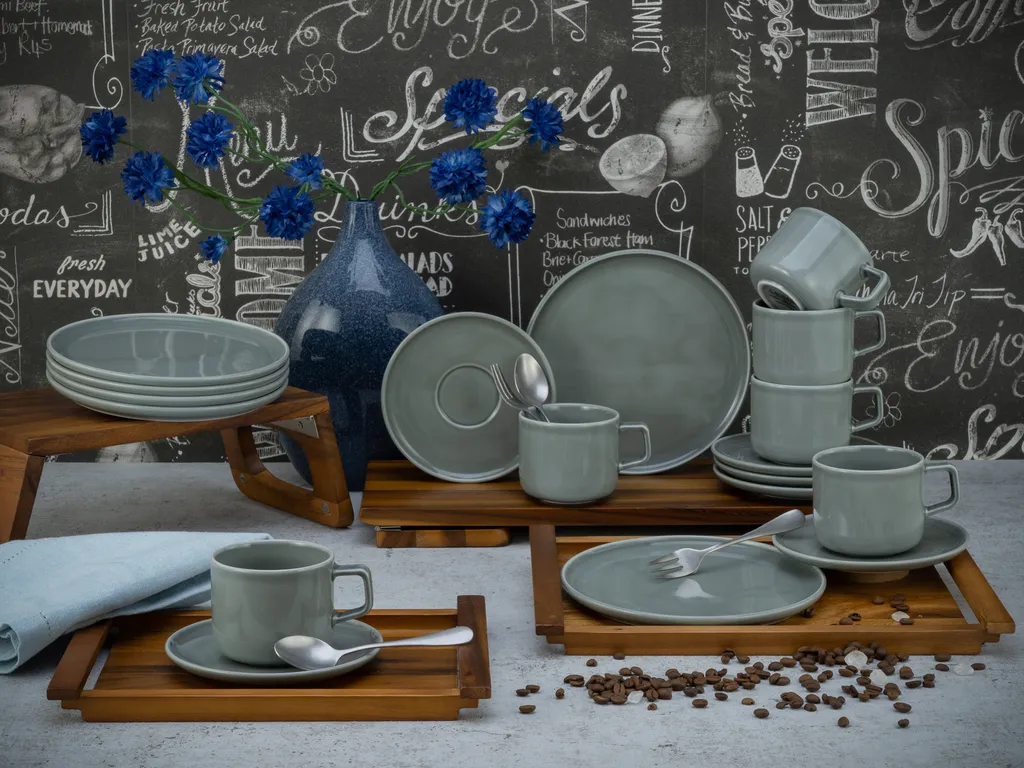 CreaTable 16734 Kaffeeservice Chef Collection Für 6 Personen, Porzellan, Grau (1 Set, 18-teilig) 8 CreaTable 16734 Kaffeeservice Chef Collection Für 6 Personen, Porzellan, Grau (1 Set, 18-teilig) – Bild 8