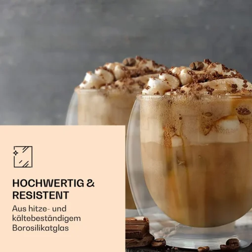 6x 410ml DUOS Doppelwandige JUMBO-Thermogläser Für Latte Macchiato, Cappuchino – Bild 3