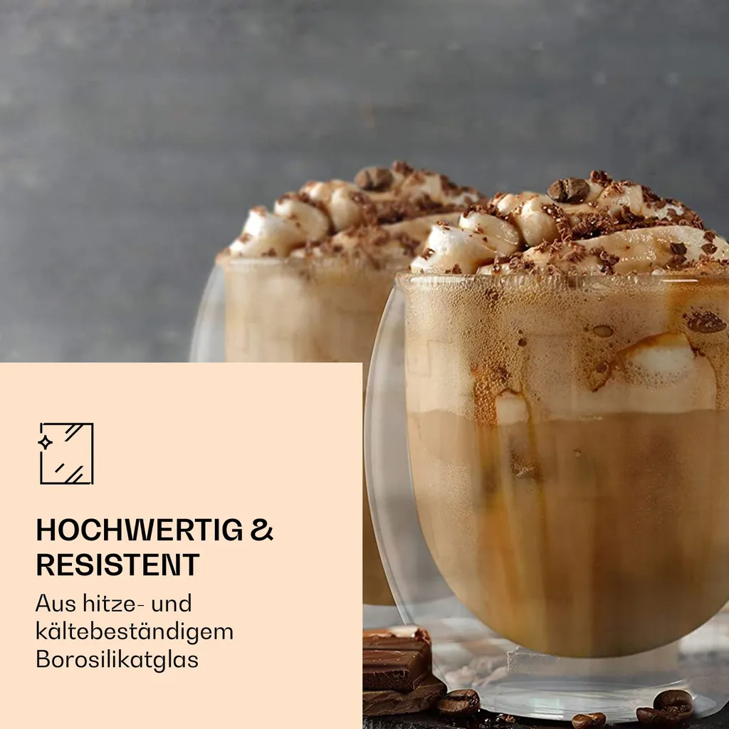 6x 410ml DUOS Doppelwandige JUMBO-Thermogläser Für Latte Macchiato, Cappuchino 3 6x 410ml DUOS Doppelwandige JUMBO-Thermogläser Für Latte Macchiato, Cappuchino – Bild 3