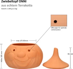 Mambocat Zwiebeltopf Onni Terrakotta Vorrats-Dose Mit Deckel Zur Aufbewahrung Von Ca. 900g Zwiebeln 15 Mambocat Zwiebeltopf Onni Terrakotta Vorrats-Dose Mit Deckel Zur Aufbewahrung Von Ca. 900g Zwiebeln -Qualitätsladen Für Geschirr 711709f815d0da6a0b368f5def4b02a9