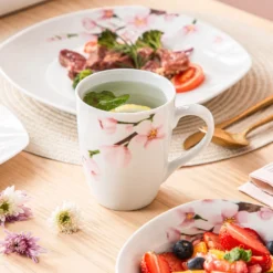 VEWEET Porzellan Kombiservice 'Annie', 40 Teilig Geschirrservice Für 8 Personen, Frühstückservice Mit Je 8 Eierbecher, Kaffeebecher 350 Ml, Müslischalen, Dessertteller Und Flachteller 11 VEWEET Porzellan Kombiservice 'Annie', 40 Teilig Geschirrservice Für 8 Personen, Frühstückservice Mit Je 8 Eierbecher, Kaffeebecher 350 Ml, Müslischalen, Dessertteller Und Flachteller -Qualitätsladen Für Geschirr 714ea6cfaae6930039e09354e5fe4fde