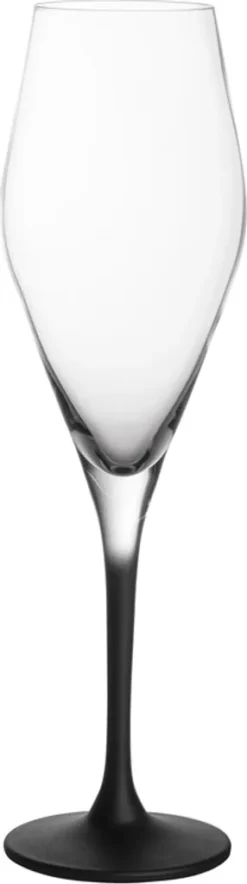 Villeroy & Boch Champagnerkelch Manufacture Rock Klar,schwarz, 4 Tlg.