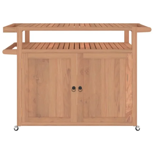 VidaXL Barwagen 120x50x90 Cm Massivholz Teak – Bild 3