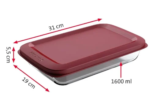 WESTMARK Aufschnittschale Glas 1600ml 1 Stck. 106755 (EKB) – Bild 2