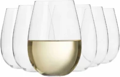 KROSNO Harmony Große Weißweingläser Ohne Stiel, 6er-Set, 500 Ml