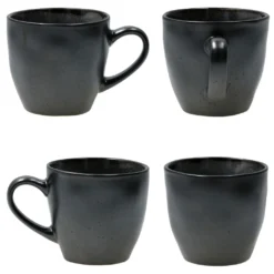18tlg. Kaffeeservice Reactive Glaze Grey Black Steingut Teller Tasse Schwarz 10 18tlg. Kaffeeservice Reactive Glaze Grey Black Steingut Teller Tasse Schwarz -Qualitätsladen Für Geschirr 7406ceead1b1a509f635ac2ed812173a