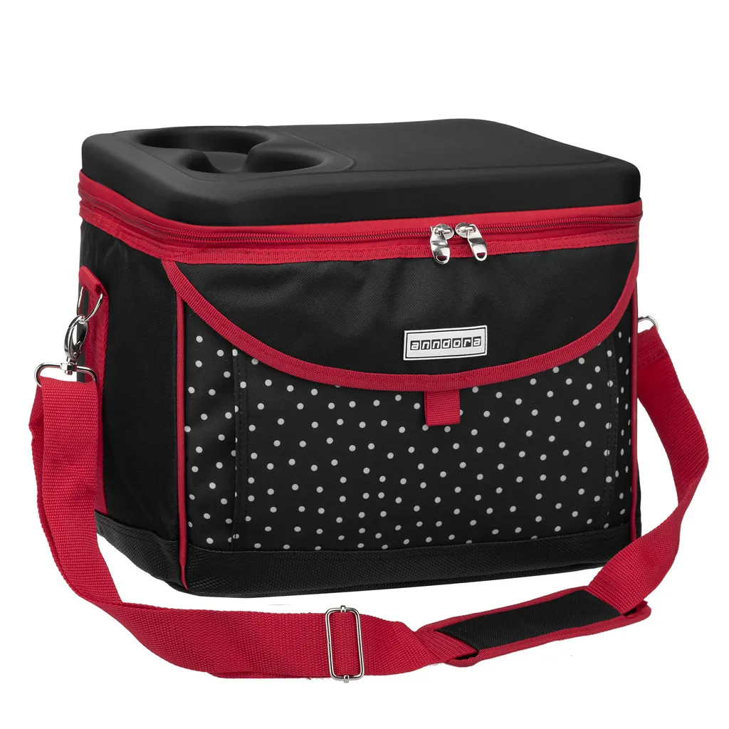 Kühlbox Kühltasche Klein Schwarz Weiß 35 X 24 X 27 Cm- Snövit - Schwarz Weiss 3 Kühlbox Kühltasche Klein Schwarz Weiß 35 X 24 X 27 Cm- Snövit - Schwarz Weiss – Bild 3