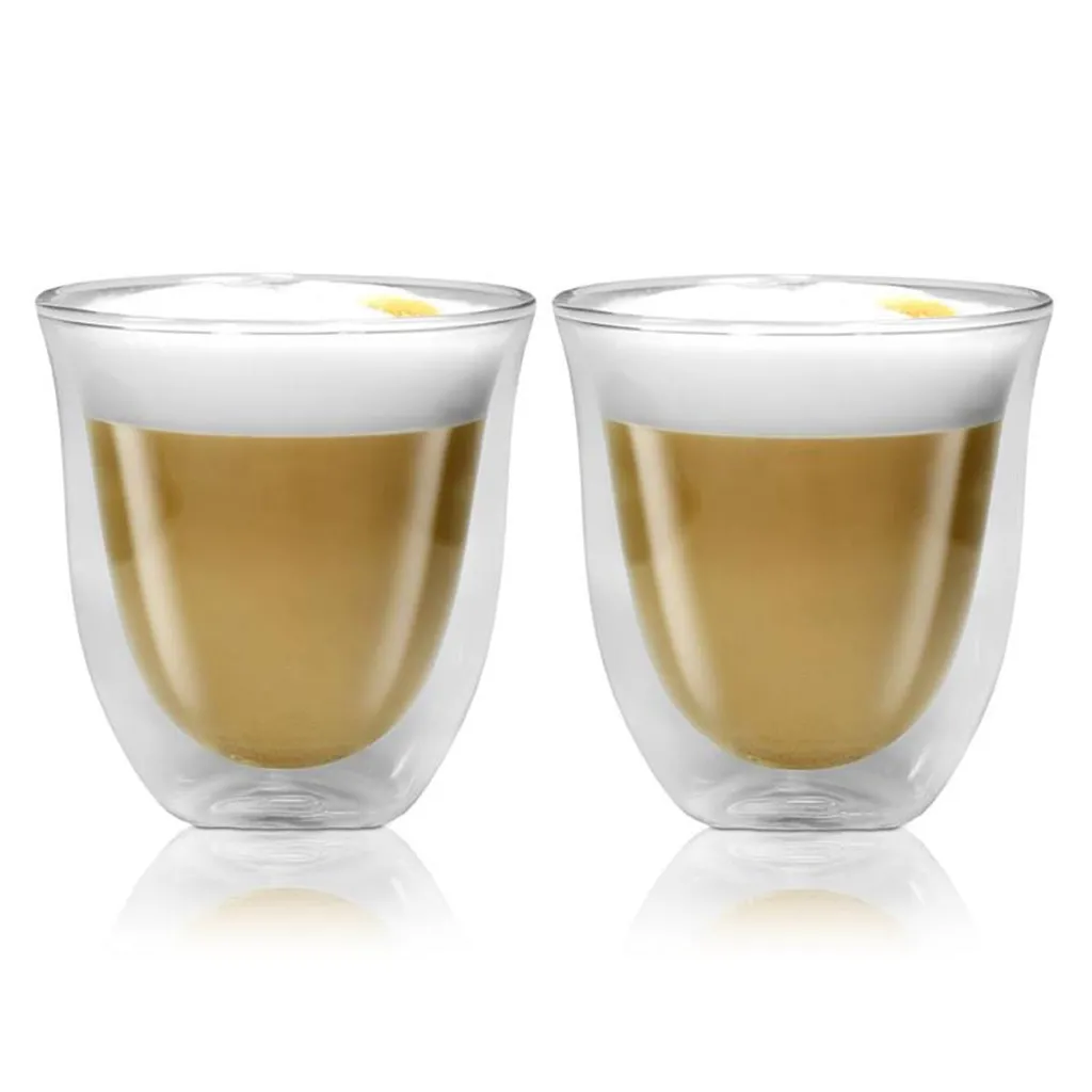 De'Longhi DeLonghi Cappuccino 2er Doppelwandiges Thermoglas 1 De'Longhi DeLonghi Cappuccino 2er Doppelwandiges Thermoglas