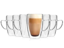 Sänger SÄNGER Doppelwandiges Cappuccino Gläser Set Mit Henkel 6 Teilig