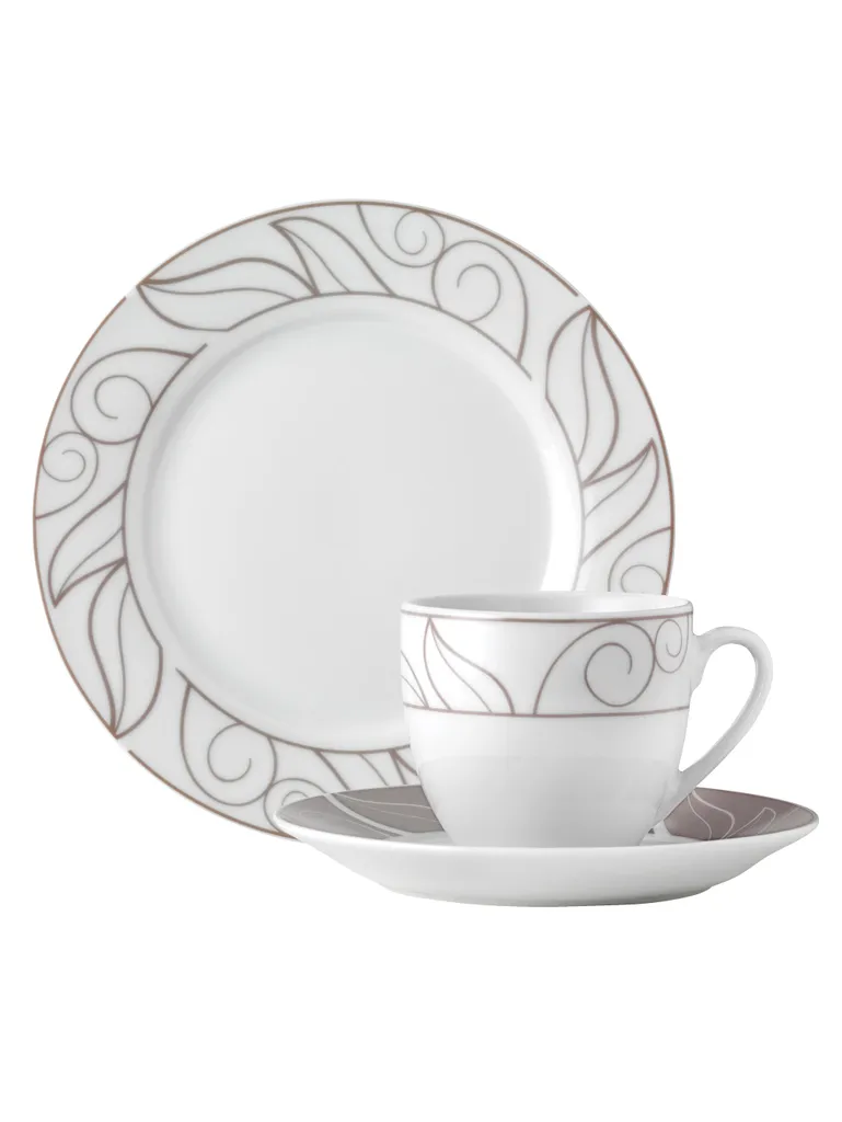 WELLCO Kaffeeset Grenoble Porzellan 18teilig 1 WELLCO Kaffeeset Grenoble Porzellan 18teilig