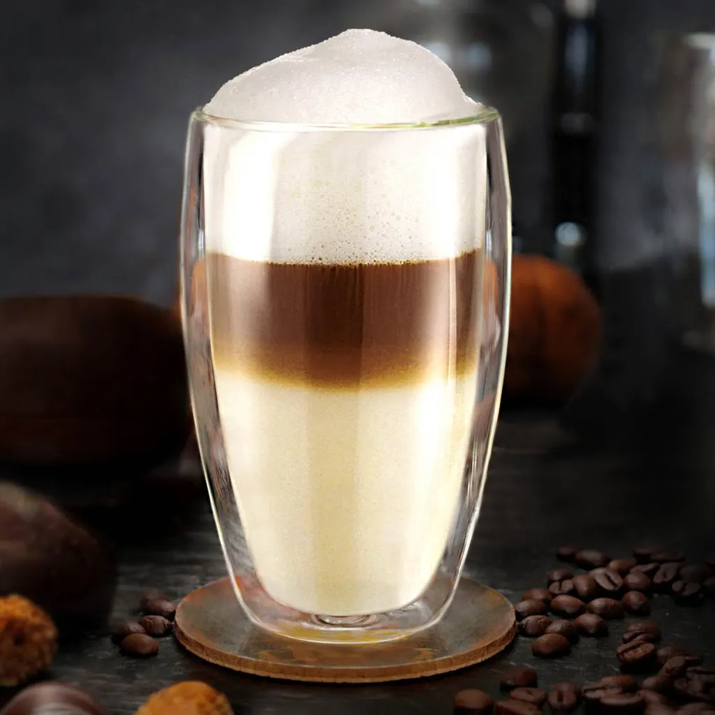 Creano Doppelwandiges Thermoglas 400ml „DG-SH“, Großes Doppelwandglas Aus Borosilikatglas, Doppelwandige Kaffeegläser, Teegläser, Latte Gläser 4er Set 7 Creano Doppelwandiges Thermoglas 400ml „DG-SH“, Großes Doppelwandglas Aus Borosilikatglas, Doppelwandige Kaffeegläser, Teegläser, Latte Gläser 4er Set – Bild 7