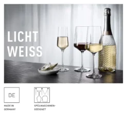 LICHTWEISS JULIE WEIßWEINGLAS-SET #1 VON NADINE NIGGEMEIER -Qualitätsladen Für Geschirr 79b525ab5d36f51636d21554b7cff364