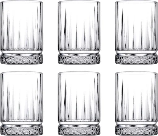 Pasabahce 6er Set ELYSIA 520242 Espressoglas Mini-Wassergläser 60 Ml Trinkglas Cocktailglas