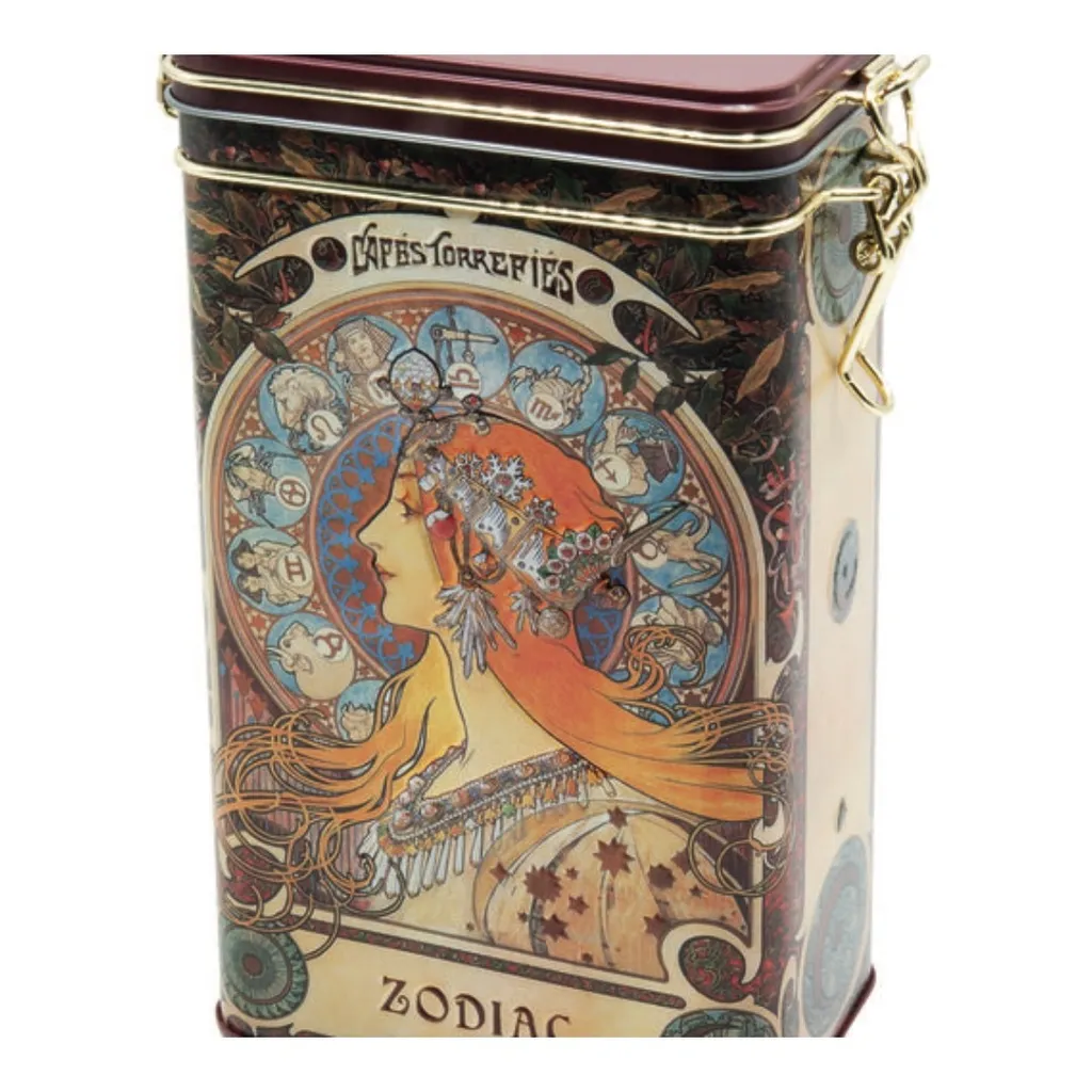 Vorratsdose Von Fridolin - Kaffeedose, Teedose - Geprägt Und Aufwendig Lackiert - Künstler: Art Nouveau, Motiv: Zodiac - Maße: (B/H/T) Ca. 11 × 18 × 7,4 Cm Volumen Ca. 1,5L 1 Vorratsdose Von Fridolin - Kaffeedose, Teedose - Geprägt Und Aufwendig Lackiert - Künstler: Art Nouveau, Motiv: Zodiac - Maße: (B/H/T) Ca. 11 × 18 × 7,4 Cm Volumen Ca. 1,5L