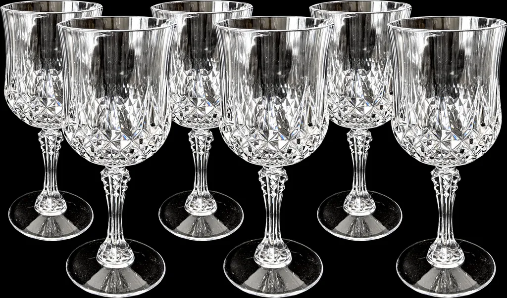 6er Set Kunststoff Weingläser Kristalleffekt 200ml / Ø7x16,5cm 4 6er Set Kunststoff Weingläser Kristalleffekt 200ml / Ø7x16,5cm – Bild 4