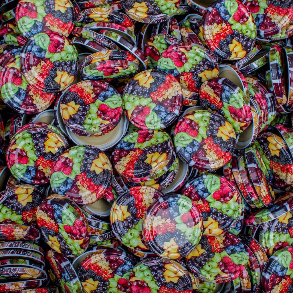 250 Stück X To 66 Mm Früchte Johannisbeere Obst Schraubdeckel Für Gläser Twist Off Deckel Verschluss 66mm Ersatzdeckel To66 Deckel Für Sturzgläser Einmachglas Große Auswahl 2 250 Stück X To 66 Mm Früchte Johannisbeere Obst Schraubdeckel Für Gläser Twist Off Deckel Verschluss 66mm Ersatzdeckel To66 Deckel Für Sturzgläser Einmachglas Große Auswahl – Bild 2