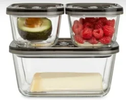 Caso Vakuum-Frischebehälter 3er Set - Für Platzsparende Aufbewahrung (1er Pack) 36 Caso Vakuum-Frischebehälter 3er Set - Für Platzsparende Aufbewahrung (1er Pack) -Qualitätsladen Für Geschirr 7cb5924dd3ed9e3eb01ef045515bbc79