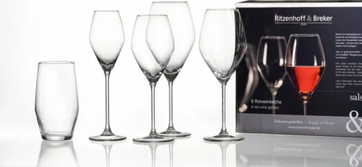 Ritzenhoff & Breker Rotweinglas Salsa 6er Set, Weingläser, Glas, Klar, 470 Ml, 811254 – Bild 10